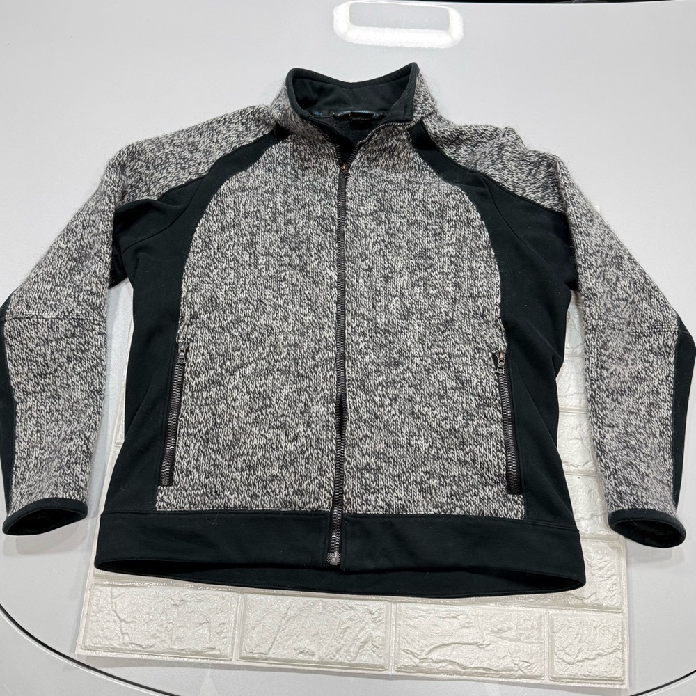 KUHL Stout Wool Blend Fleece Full Zip Sweater Jacket